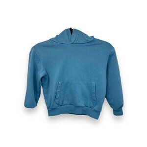 H&M Kids Blue Fleece Lined Hoodie Sweatshirt Size 5T/6 Cotton Polyester